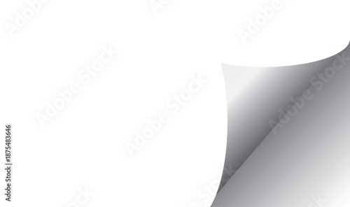 Curled Paper Corner Frame with Colorful Geometric Border Background – Vibrant Multicolor Reveal Effect Vector 