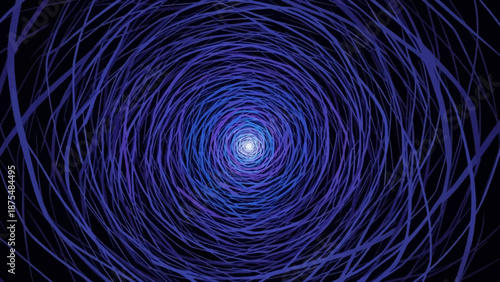 Blue Light Swirling Vortex Center.