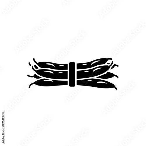 Elegant black bow tie isolated on white background, Vector