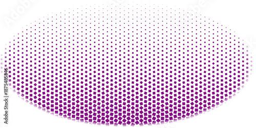 Rich Deep Purple Abstract Square Halftone Tiling, Geometric Perspective Pattern for Bold Modern Graphics and Innovative Web Layouts