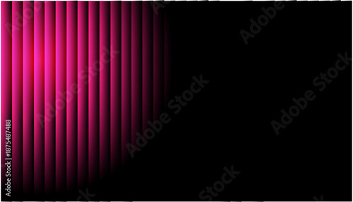 Abstract digital art with pink and black vertical lines