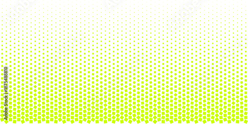 Vibrant Green Geometric Square Tiling Pattern with Linear Halftone Gradient, Modern Abstract Vector Background for Fresh Designs