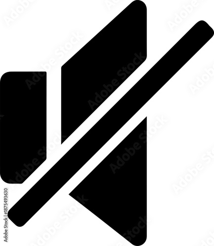 Geometric shapes forming an abstract glyph icon on a clean white background