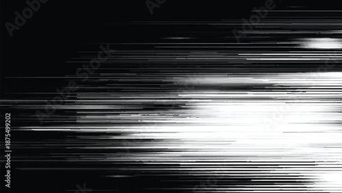 Glitchy white and black abstract digital noise error texture background effect