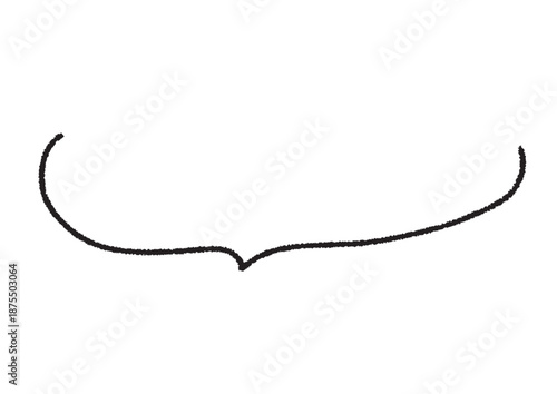 手書き風のシンプルな細長い吹き出し素材｜雑誌風, 手描き, コメント, 広告, シンプル装飾