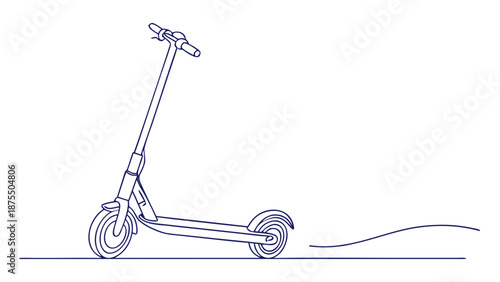 Sleek electric scooter in motion, illustrating modern urban transportation and eco-friendly travel.