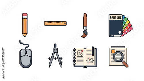 Pixel art design tools: creativity essentials in retro style
