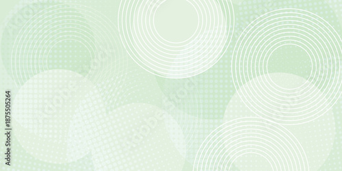 Abstract modern Minimalissoft  Background in Gradient green and white Tones with Circles simple Illustrations Vectors