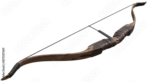 Bow with bow and arrow in the middle bow and bow on.