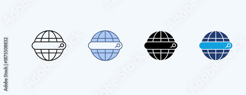 Website Multiple Icon Illustration Vector