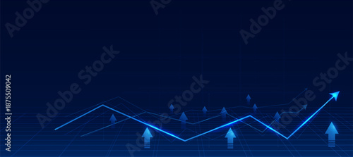 Global Financial Investment and Economic Trends Background Vector