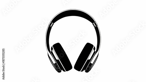 headphones isolated on white