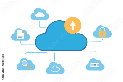 Cloud Computing Network with Secure Data Storage and File Upload Concept