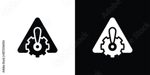 Risk Assessment Icon Sheet Black And White