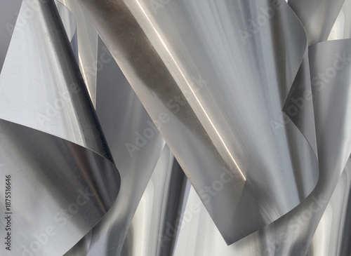 aluminum metal sheets. industrial metal pile, production rectangular pieces	