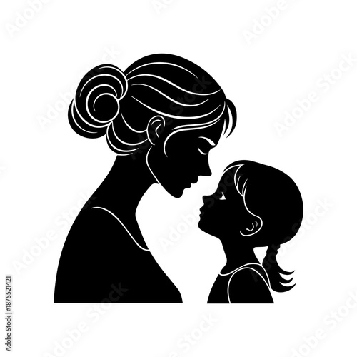 Tender moment between mother and child