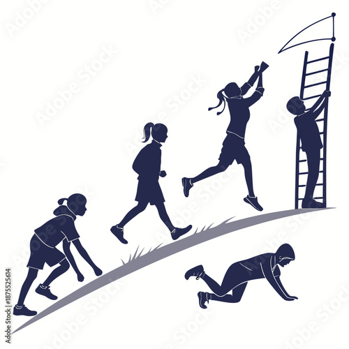 People engaging in various physical activities