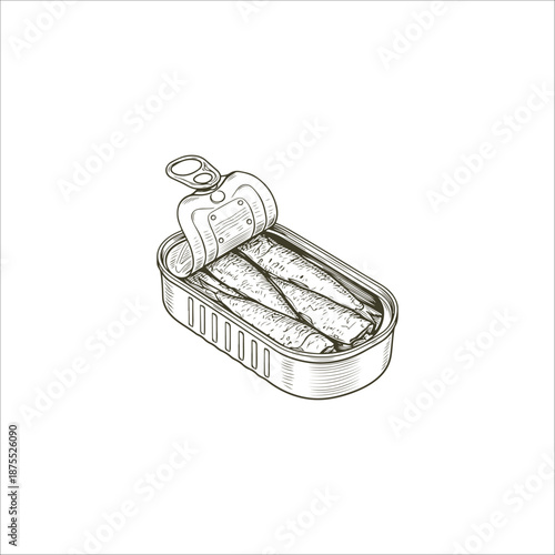 sardine fish hand drawn illustration artwork