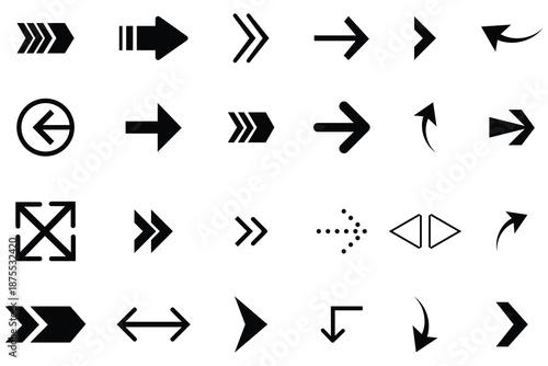 Free Download Arrow icons set. High-quality vector set of directional arrow icons in various styles and orientations. Arrow icon. Arrow vector collection. Beautiful arrow vector collection. - GFXLoad