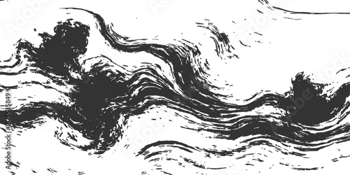 Black and white abstract background with butterflies featuring a vintage floral design and grunge ink splash vector illustration with paint splatter ornaments