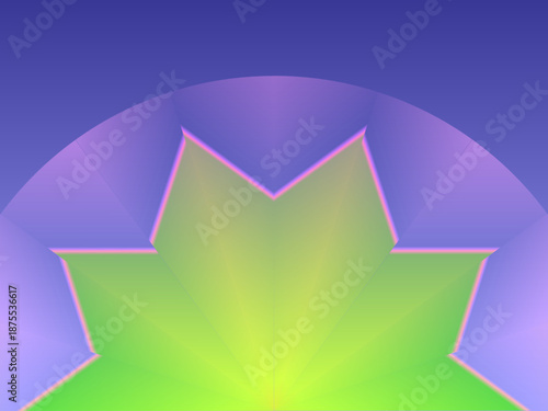 simple background with half circle dynamic line art shape	