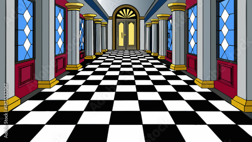 the interior of the church