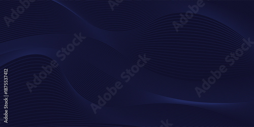 Premium background with diagonal dark blue lines pattern. Vector horizontal template for contemporary formal invitation, prestigious gift certificate, digital luxury business banner, luxury voucher.