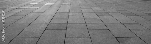 Canvas-taulu Concrete Cement Block Brick Tile Texture Background in perspective view Wallpaper material factory floor block plate texture backdrop Rough cement wall made of blocks
