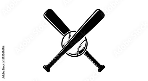 Baseball player black silhouette at bat, dynamic batter hitting action ready to strike.