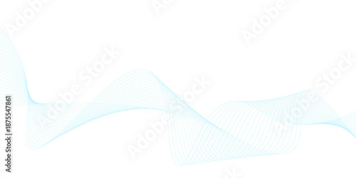 Abstract turquoise wave graphic design element
