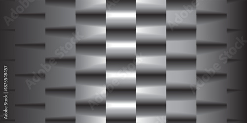 A high-resolution grayscale image featuring a repeating woven carbon fiber texture. The pattern creates a visually striking and modern abstract background with a subtle vignette effect