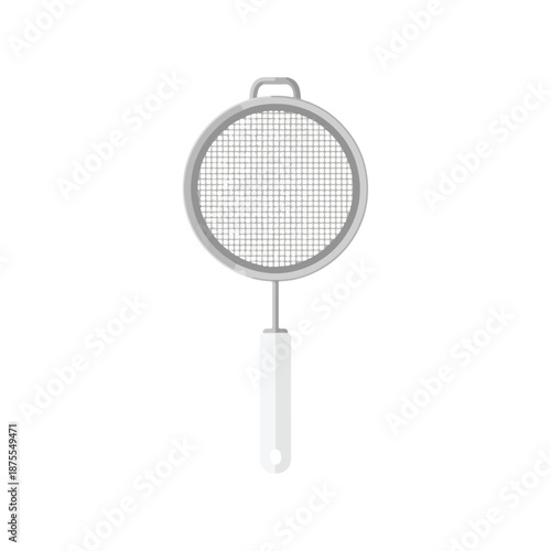 stainless steel tea strainer with handle.