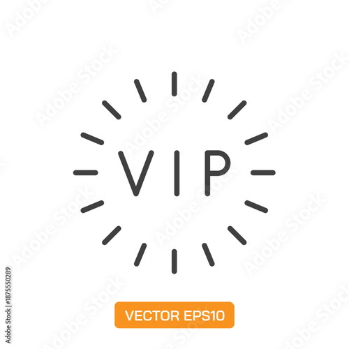 VIP Icons. Thin Line Symbol Elements Collection.