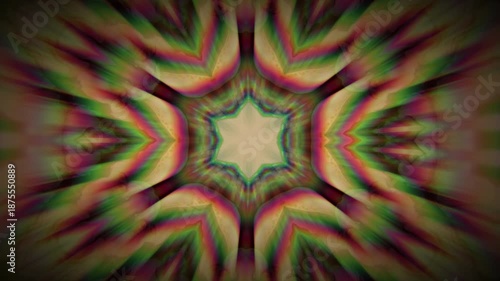Colorful Psychedelic Mirror Pattern Animation