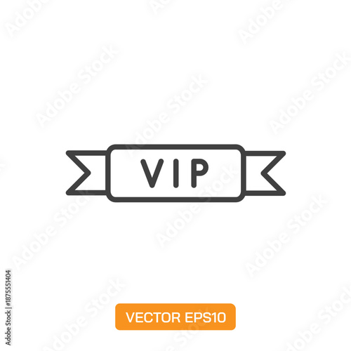 VIP Icons. Thin Line Symbol Elements Collection.