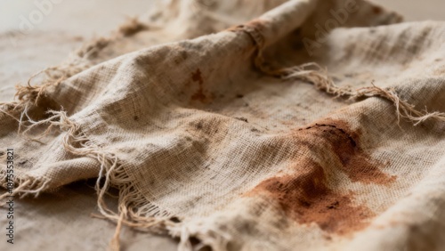Linen fabric textures symbolizing simplicity and natural durability.