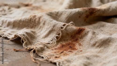 Linen fabric textures symbolizing simplicity and natural durability.