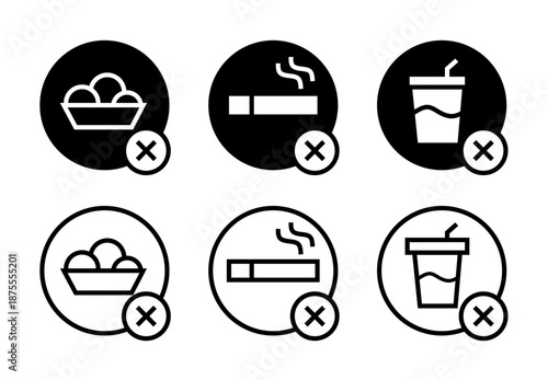 Ramadhan icon set featuring Islamic symbols fasting, crescent moon, and mosque. Suitable for religious design, apps, websites, posters, and digital content during the holy moon