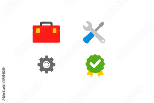 Abstract Icons for Technology, Business, and Success
