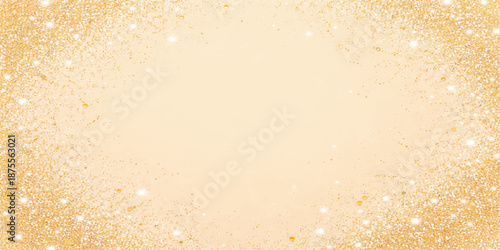 Champagne bubbles gold background vector illustration