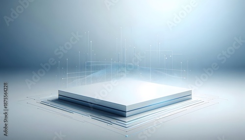 Abstract digital landscape