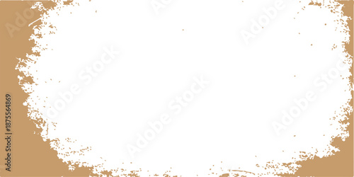 Abstract grunge frame with ink splashes and textured background