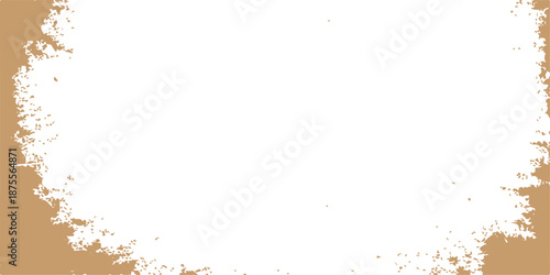 Abstract grunge frame with splash and paint design for text and artwork