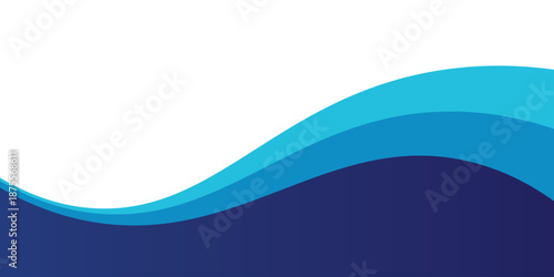 Curved Header and Footer Element. Vector Illustration