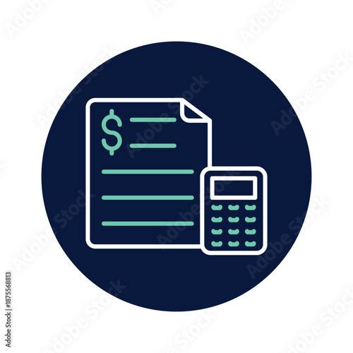 Bookkeeping vector, pixel perfect, illustrator file 
 