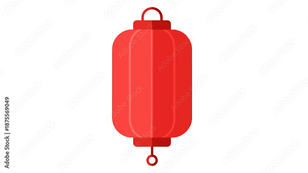 Obraz premium Decorative Red Chinese Lantern for Festive Celebrations and Cultural Events