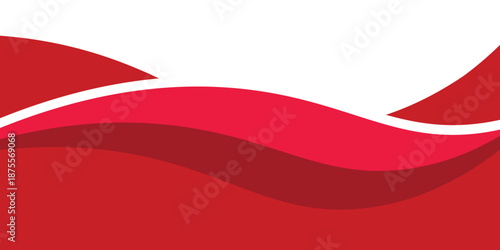 Curved Header and Footer Element Vector Illustration