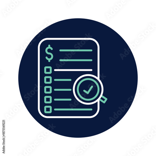 Financial Audit vector, pixel perfect, illustrator file 
