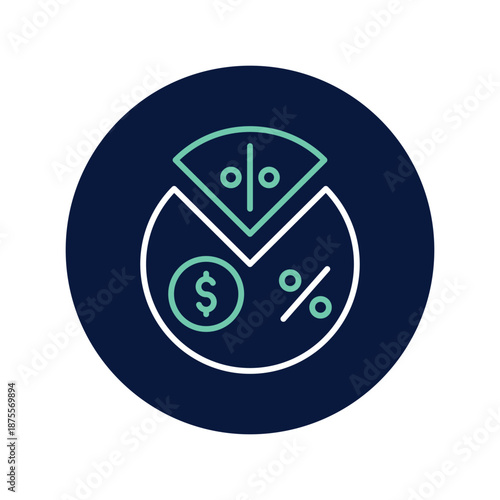 Profit Margin vector, pixel perfect, illustrator file 
