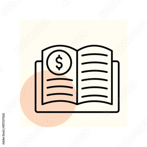 Accounting Book vector, pixel perfect, illustrator file 
